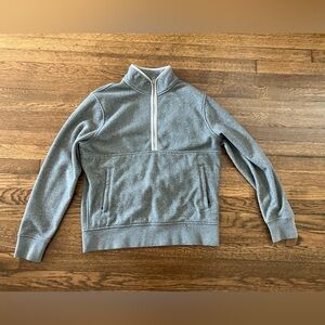 J. Crew grey half zip sweater - M